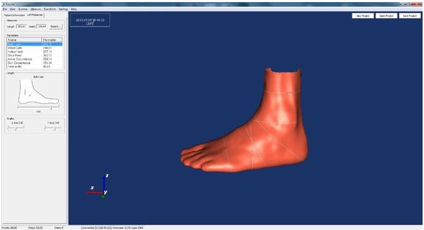 skaner ortopedyczny footin3d