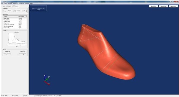 skaner ortopedyczny footin3d