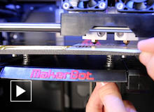 MakerBot Replicator 2X pozycjonowanie platformy roboczej